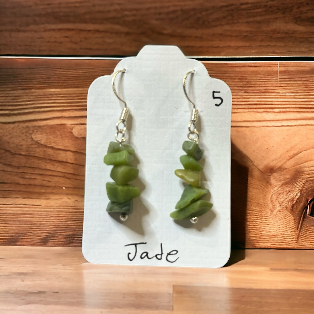 Natural Jade Earrings